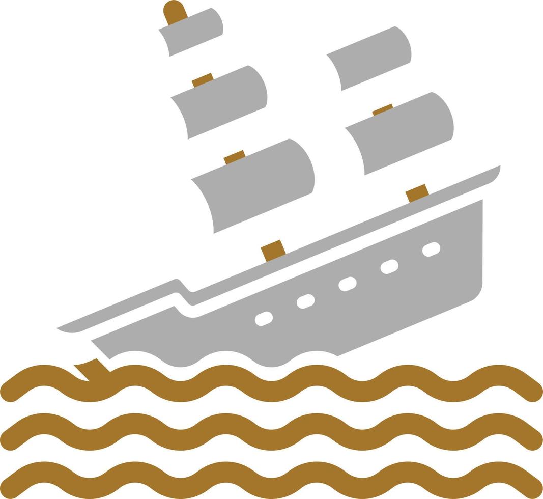 Shipwreck Icon Style vector