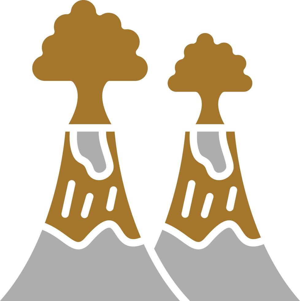 Volcano Icon Style vector