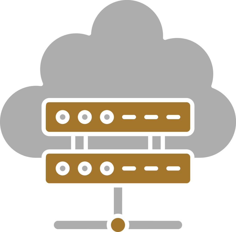 Cloud Computing Icon Style vector