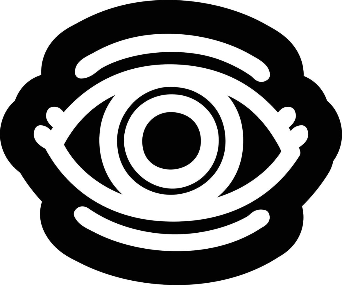 icono de ojo mirando fijamente vector