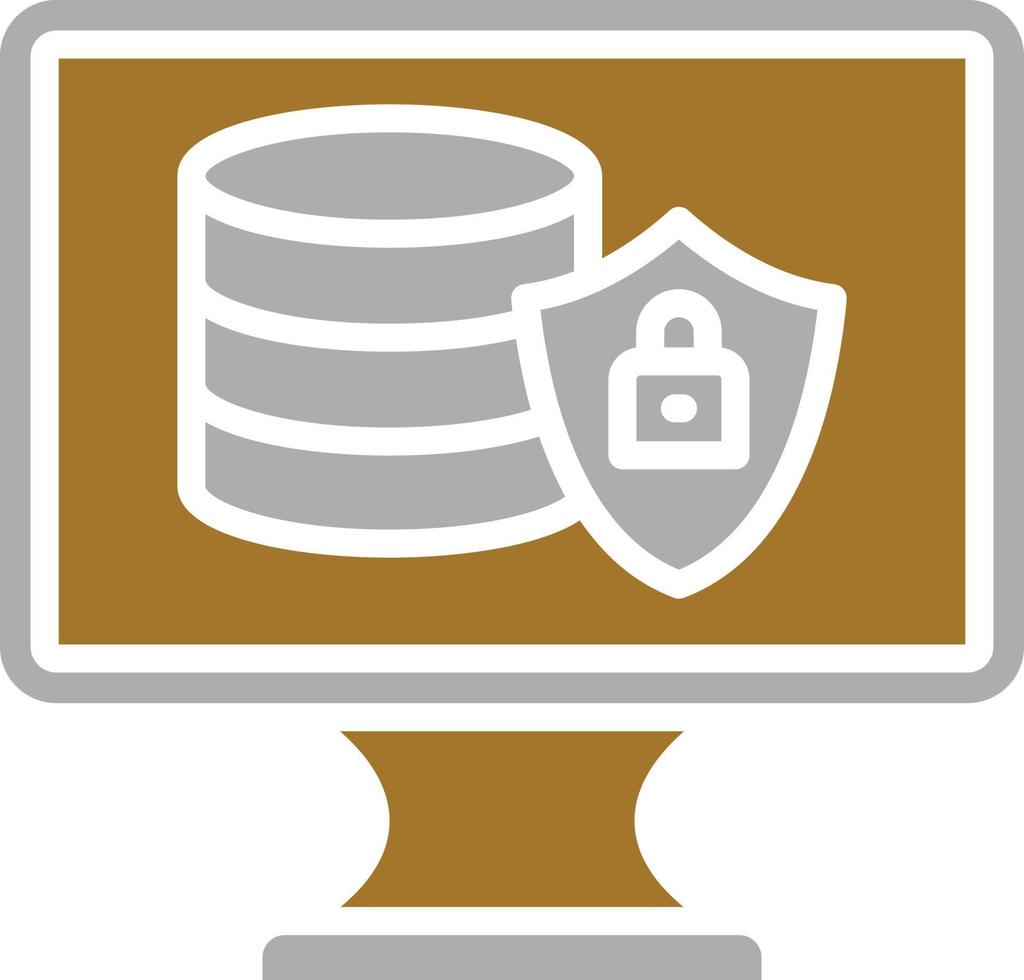 Data Protection Icon Style vector