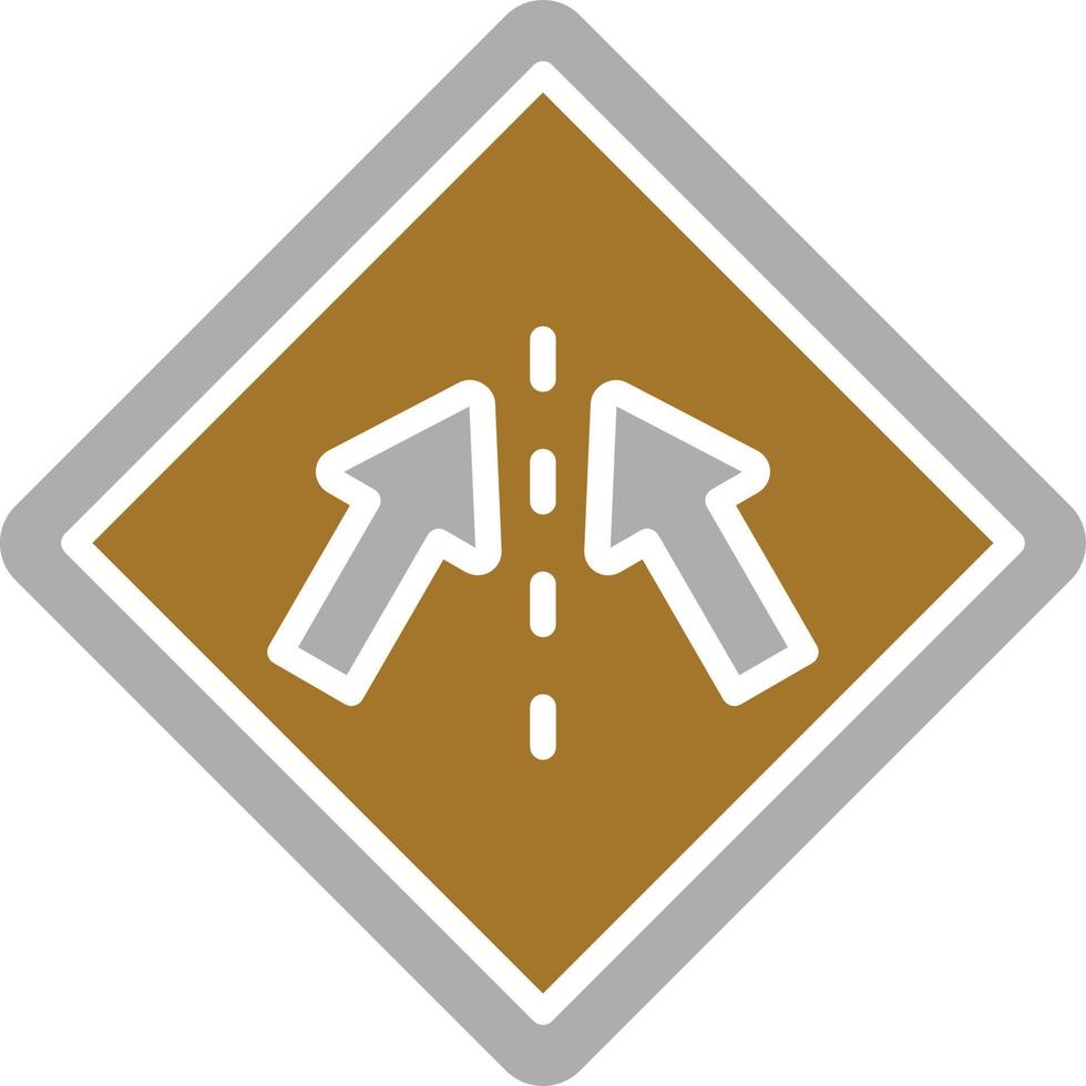 manténgase en estilo de icono de carril vector