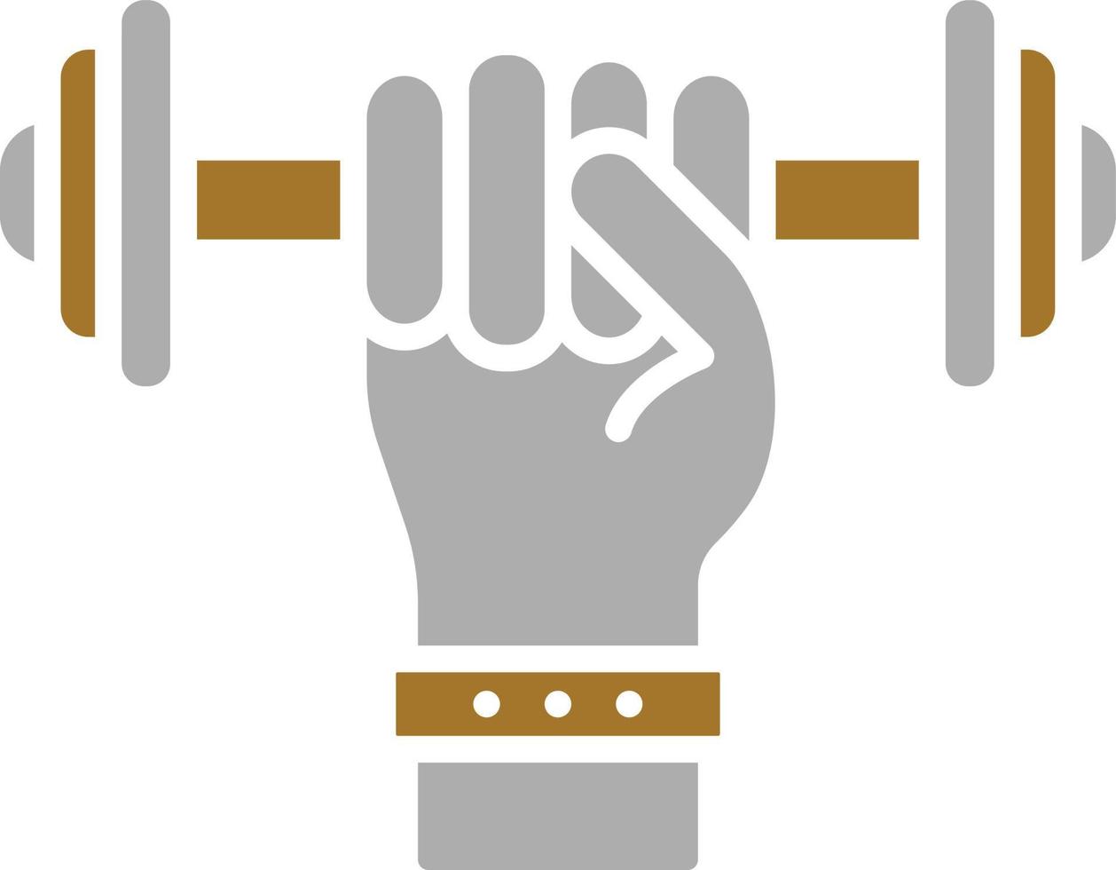 Weight Lifting Icon Style vector