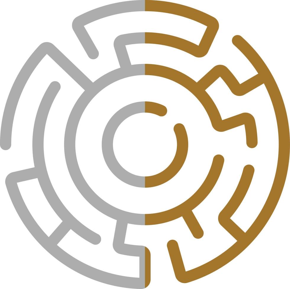 Hedge Maze Icon Style vector