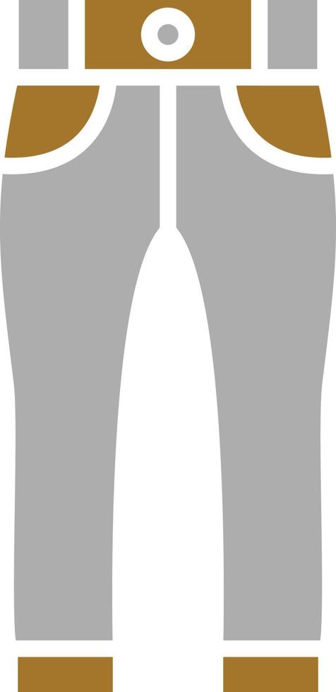 estilo de icono de pantalones vector