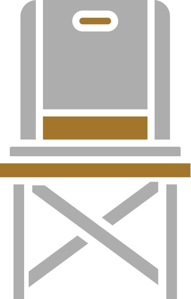 Fishing Chair Icon Style vector