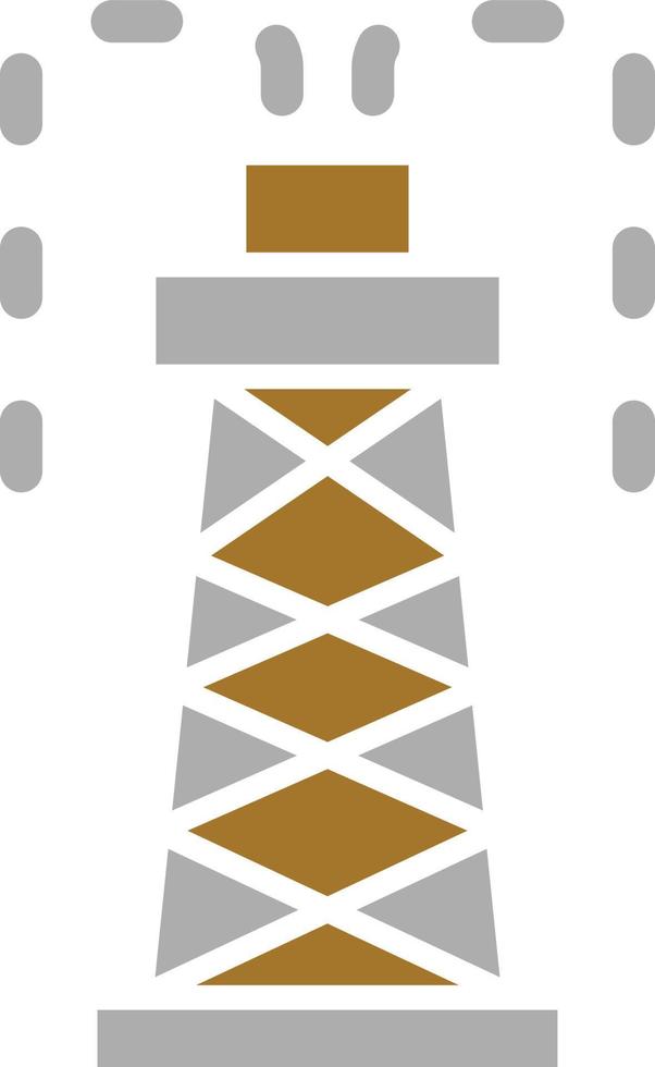 estilo de icono de torre de perforación vector