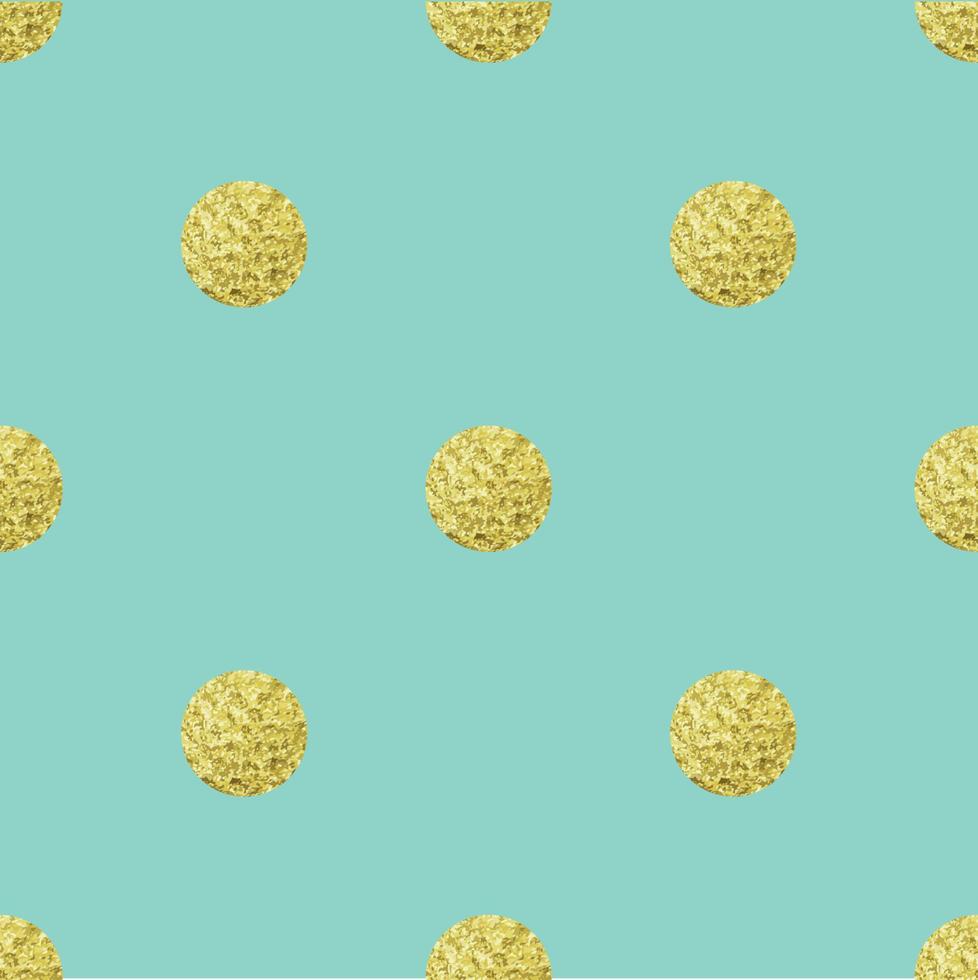 Gold polka dot seamless pattern. Geometrical background with hand drawn golden circles vector