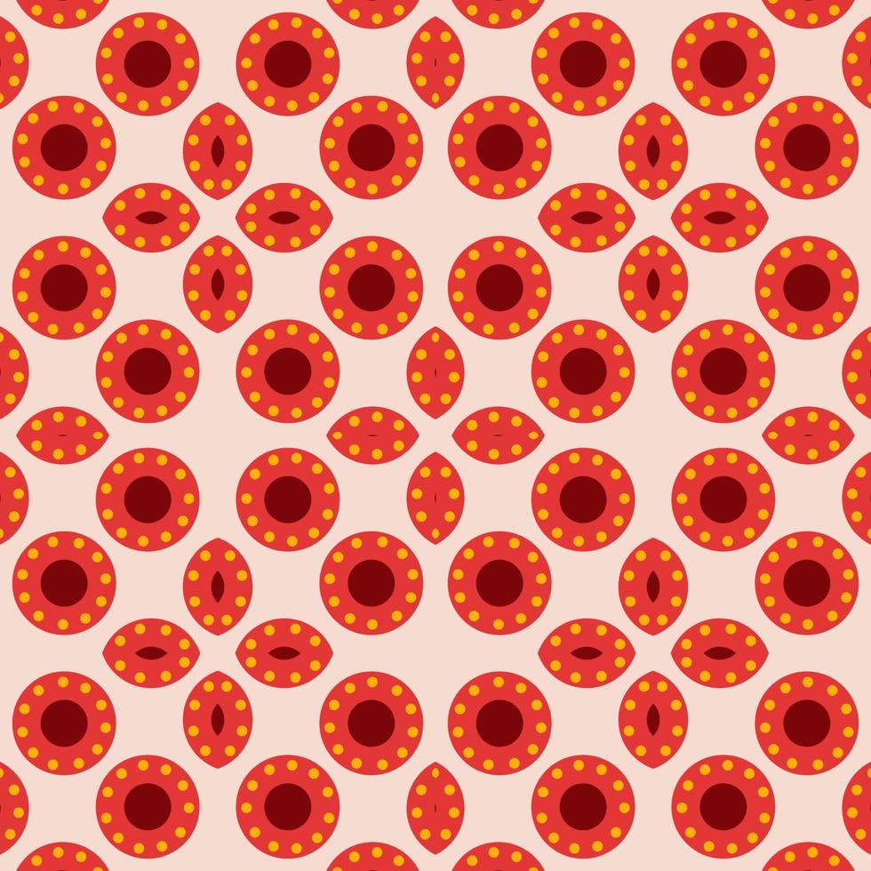 Festive seamless pattern with colorful round paint splatters. Messy overlay circles background. Dotted texture. Chaotic grunge dot. Geometric wrapping paper. vector