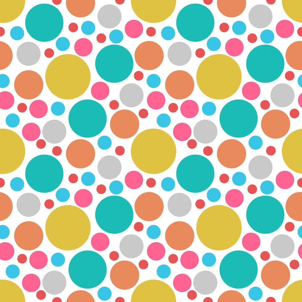 Seamless abstract background with dots, circles. Messy infinity dotted geometric pattern. vector