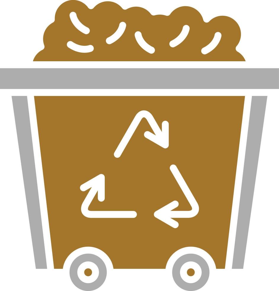 Trash Can Icon Style vector