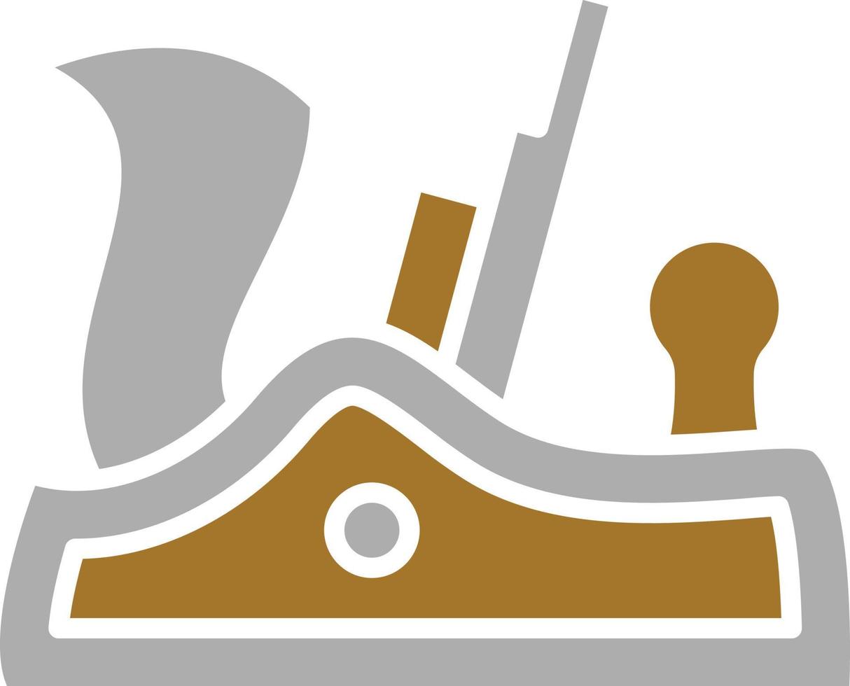 Plane Tool Icon Style vector