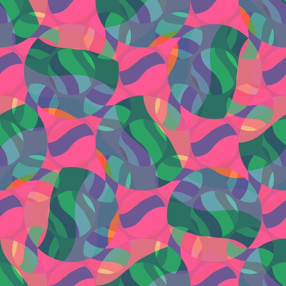 patrón geométrico abstracto sin costuras con círculos rayados, patrón punteado vector