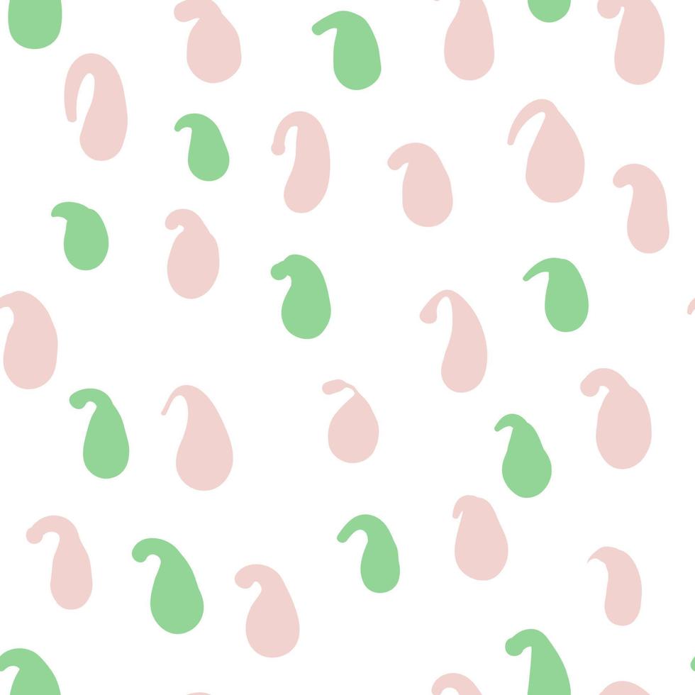 Geometrical background with uneven circles. Abstract round seamless pattern. Hand drawn colorful dots pattern. vector