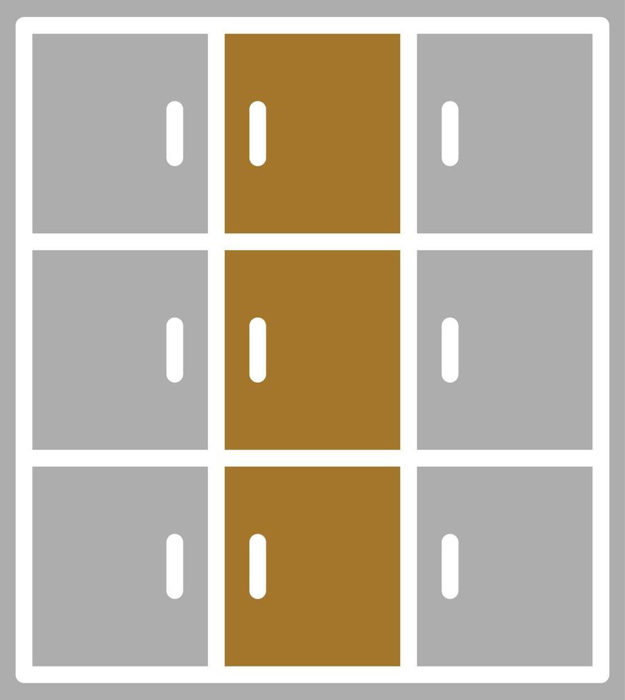 Library Locker Icon Style vector