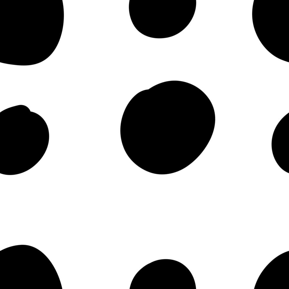 fondo geométrico con círculos irregulares. patrón redondo abstracto sin costuras. patrón de puntos dibujados a mano. fondo punteado. vector
