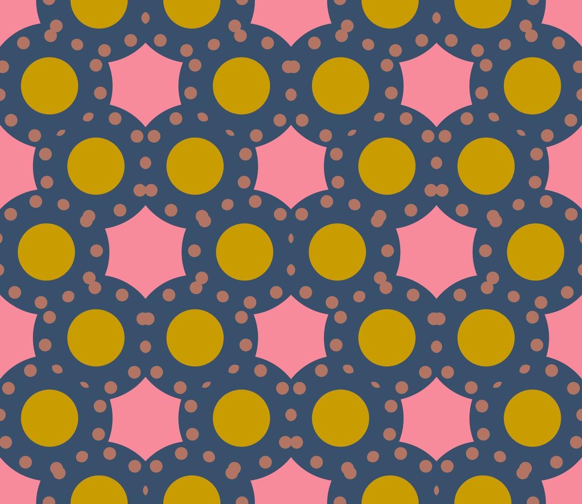 Festive seamless pattern with colorful round paint splatters. Messy overlay circles background. Dotted texture. Chaotic grunge dot. Geometric wrapping paper. vector