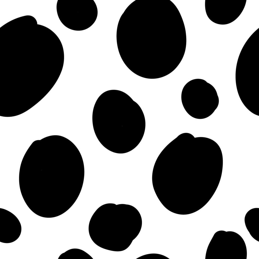 Geometrical background with uneven circles. Abstract round seamless pattern. Hand drawn dots pattern. Dotted background. vector