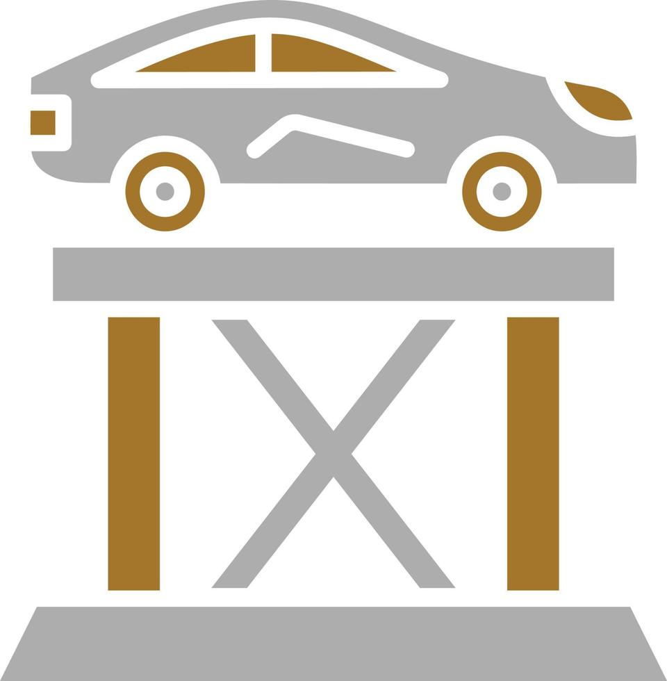 estilo de icono de ascensor de coche vector