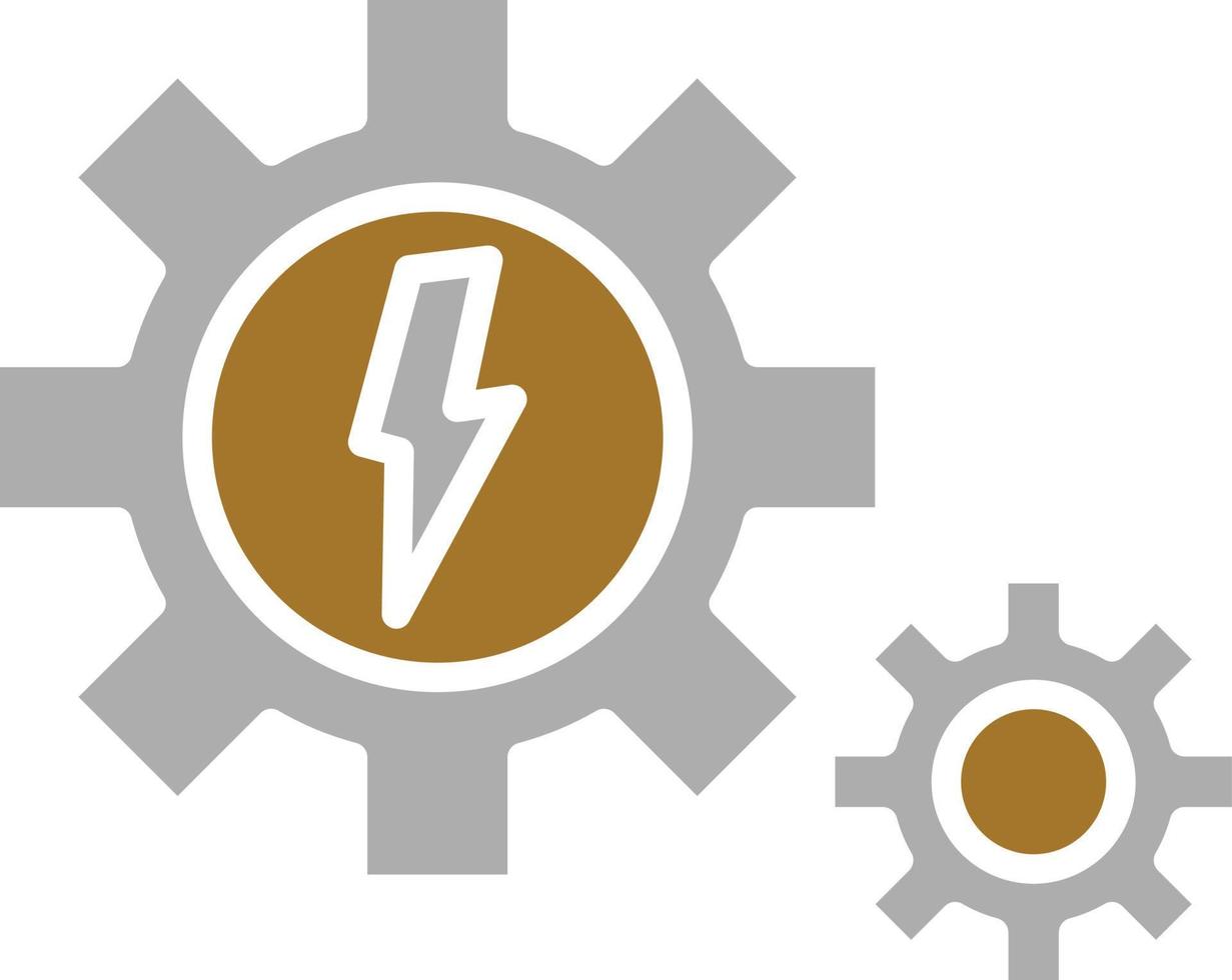 estilo de icono del sistema de energía vector