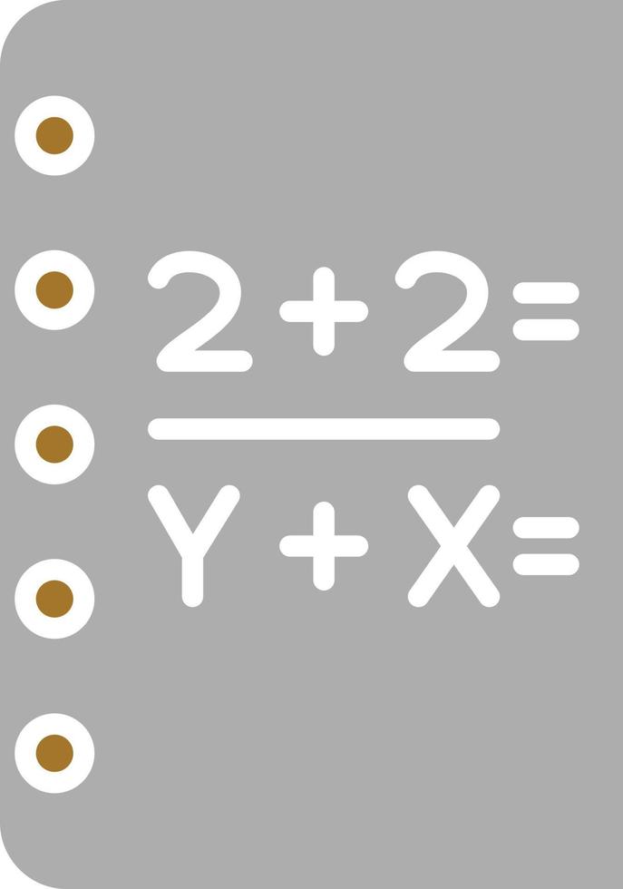 estilo de icono de matemáticas vector