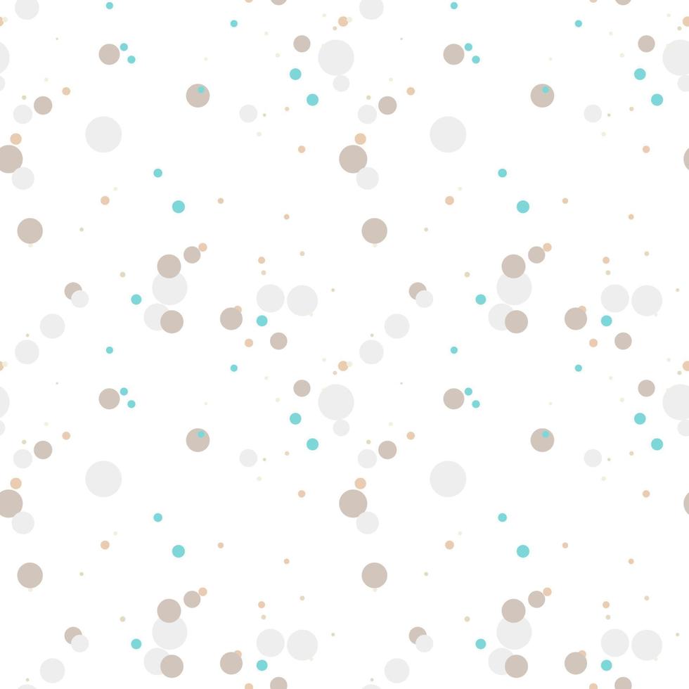 Geometrical background with uneven circles. Abstract round seamless pattern. Hand drawn colorful dots pattern. vector