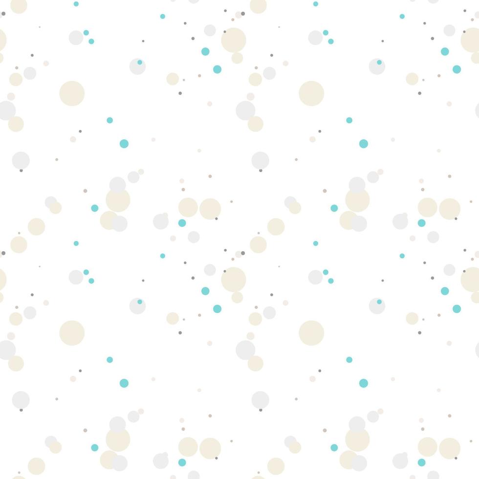 Geometrical background with uneven circles. Abstract round seamless pattern. Hand drawn colorful dots pattern. vector