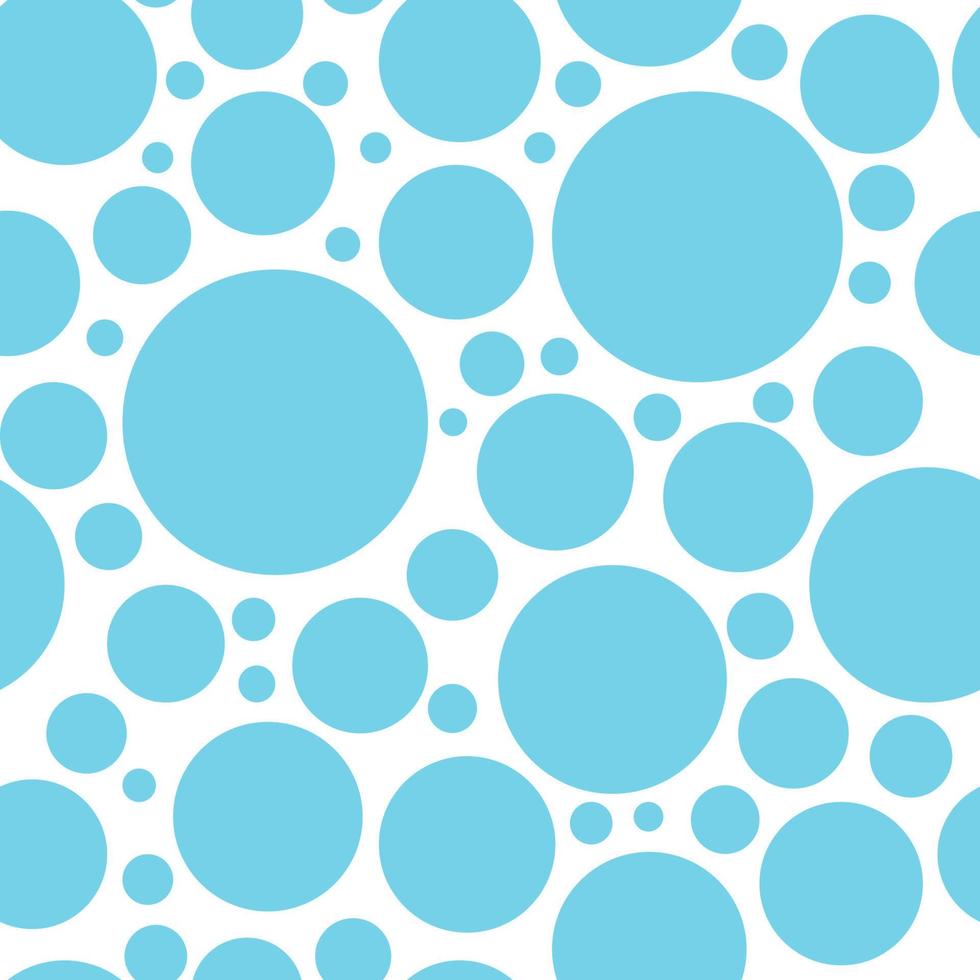 Geometrical background with uneven circles. Abstract round seamless pattern. Hand drawn dots pattern isolated on background. vector