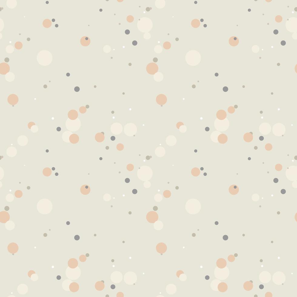 Geometrical background with uneven circles. Abstract round seamless pattern. Hand drawn colorful dots pattern. vector