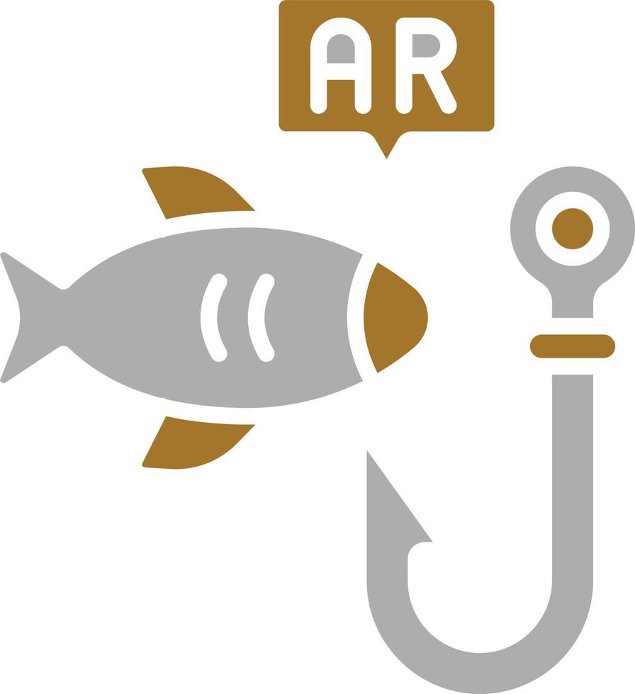 Ar Fishing Icon Style vector