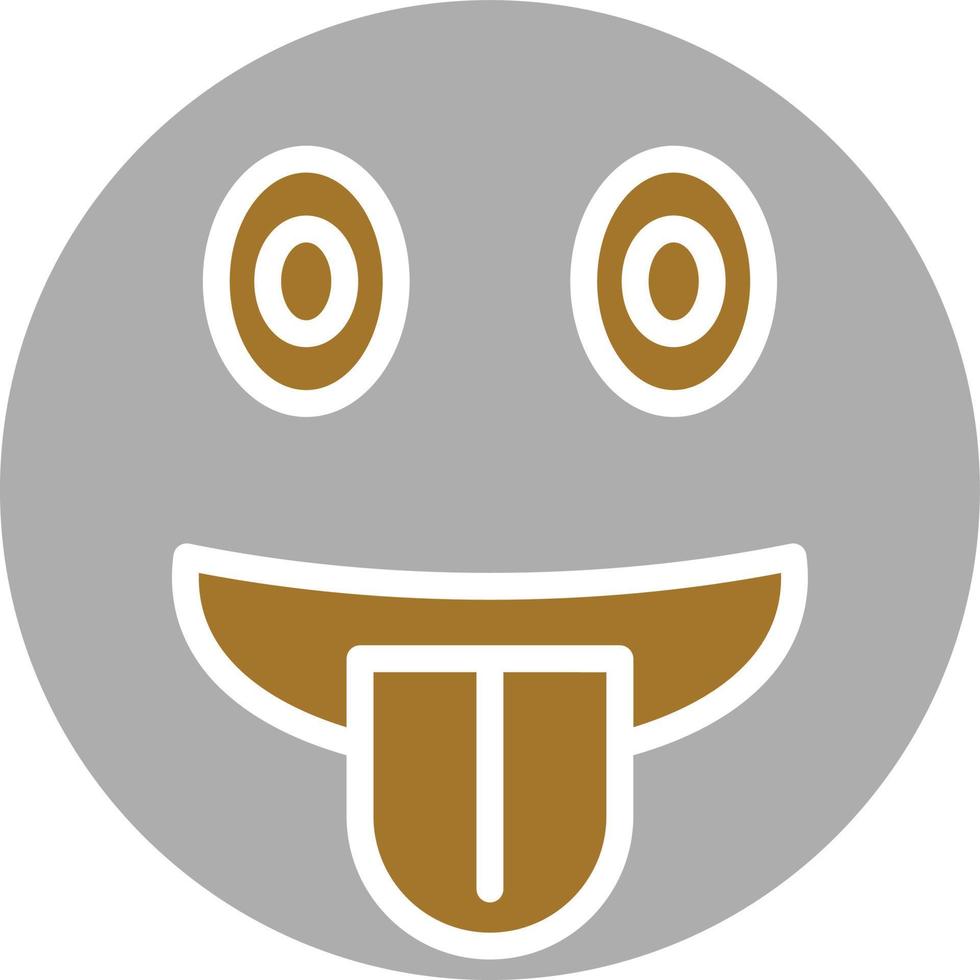 Tongue Out Icon Style vector