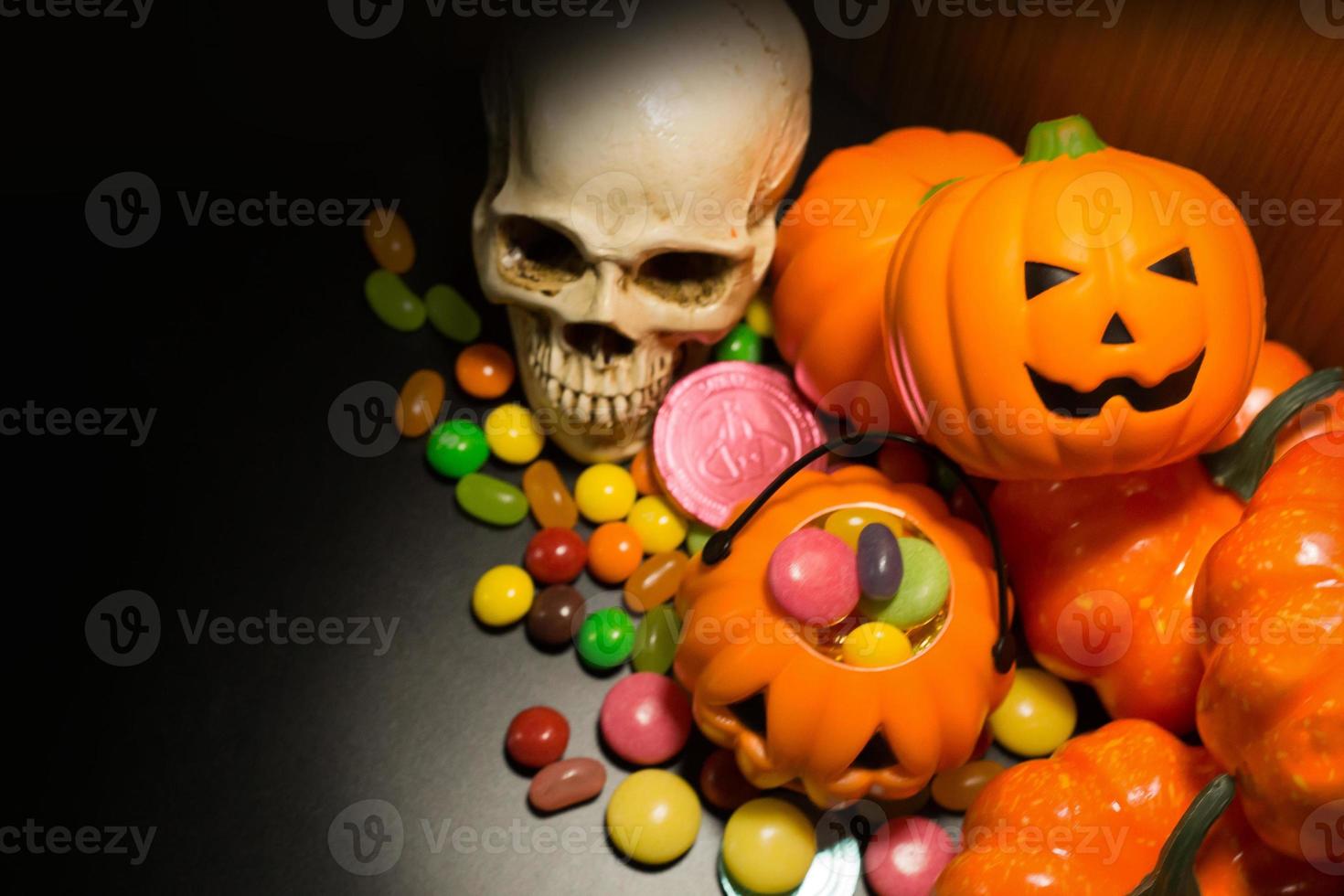 The Halloween background dark tone image background. photo