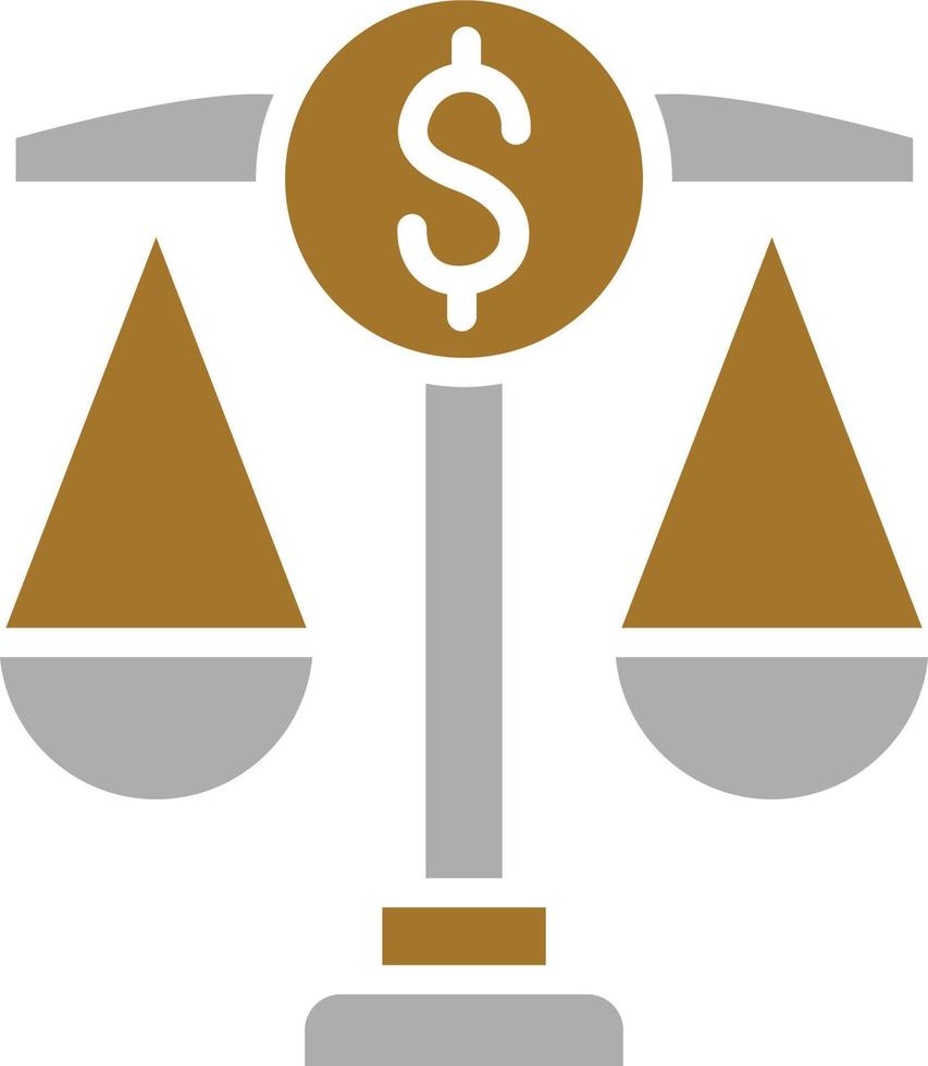 Financial Law Icon Style vector