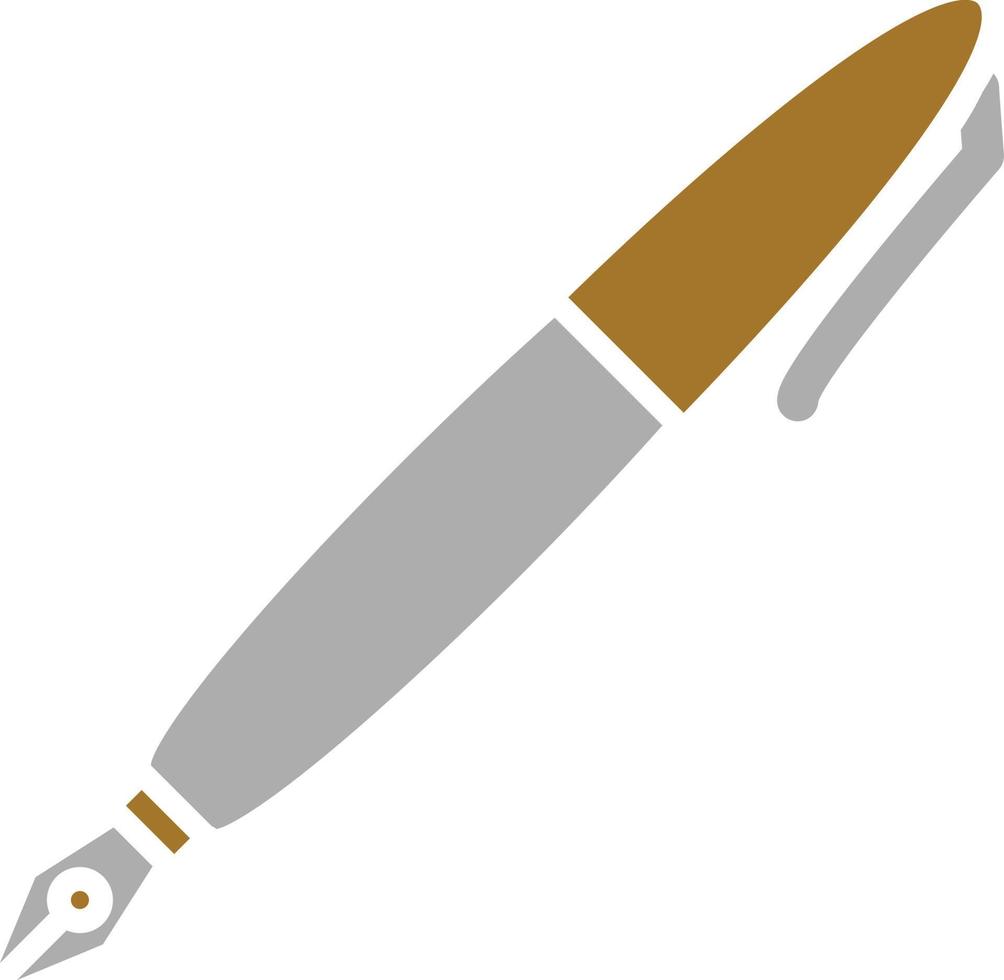 Fountain Pen Icon Style vector