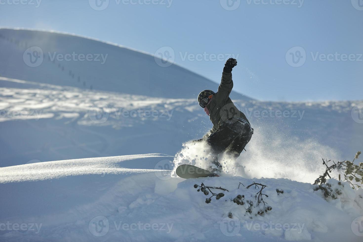 freestyle snowboarder jump and ride 10679934 Stock Photo at Vecteezy