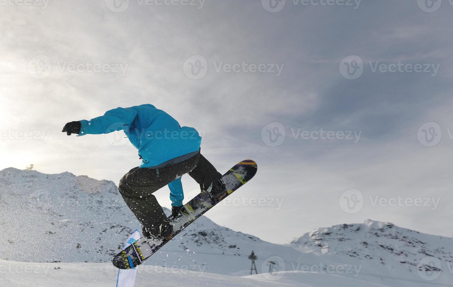 snowboarder extreme jump photo