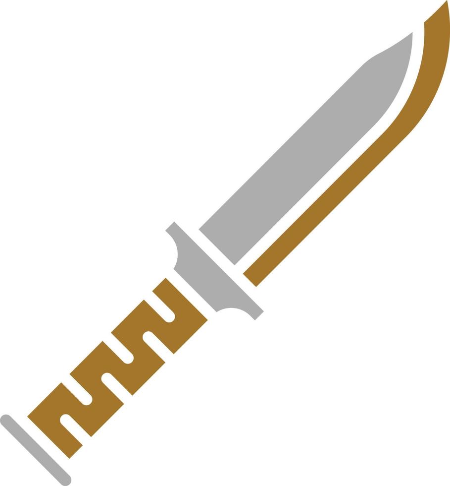 Military Knife Icon Style vector