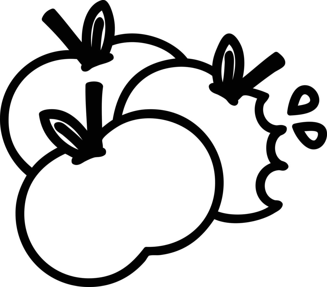 juicy apples icon vector