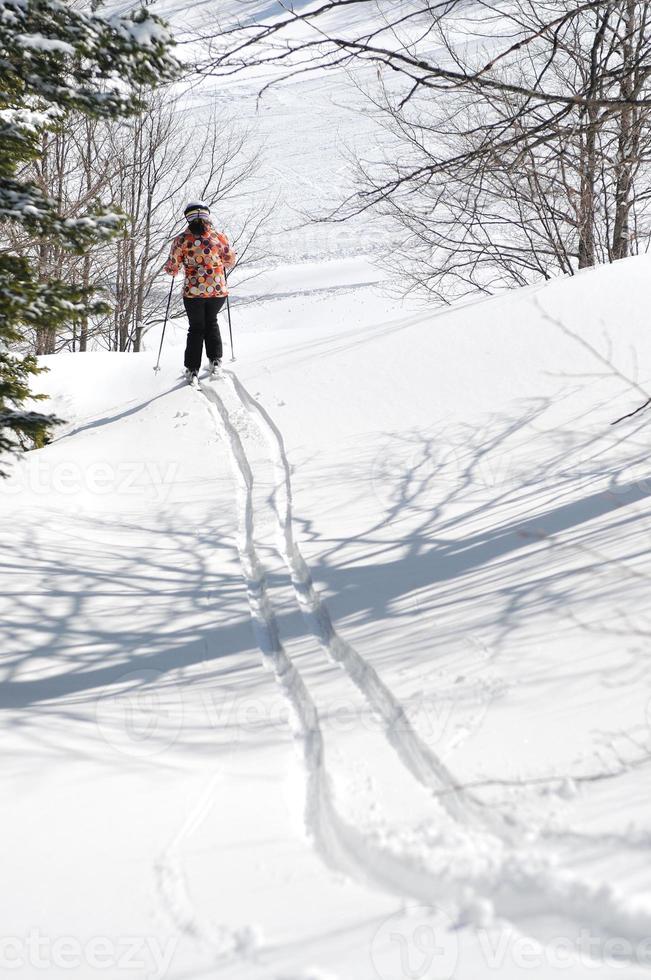 winer woman ski photo