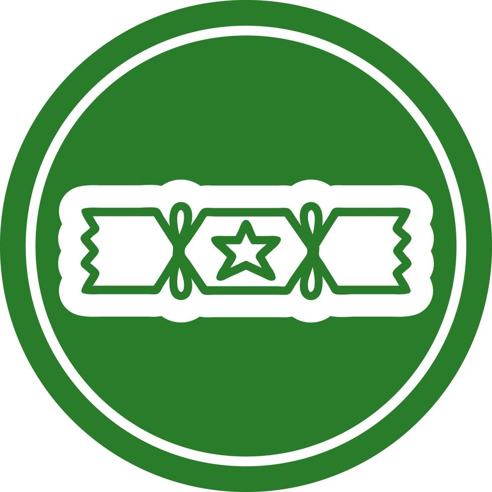 christmas cracker icon vector