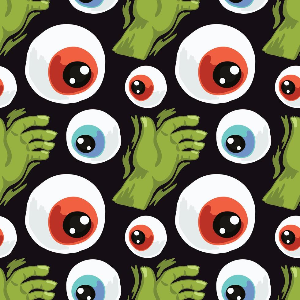 spooky eye background design vector black background