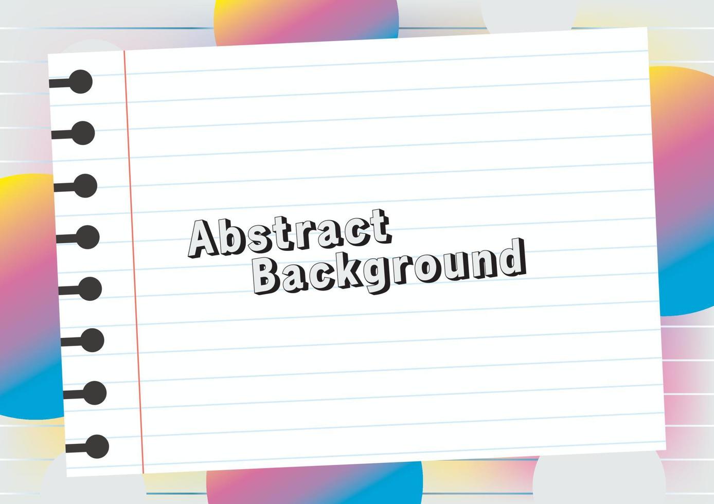 cute notebook background design vector 10681556 Vector Art at Vecteezy