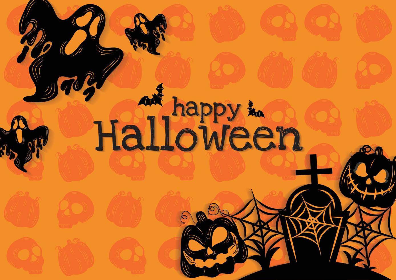 yellow sky halloween day banner vector design 10681609 Vector Art at