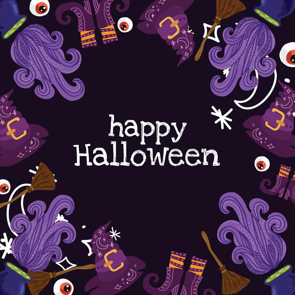 halloween items banner design 10681647 Vector Art at Vecteezy
