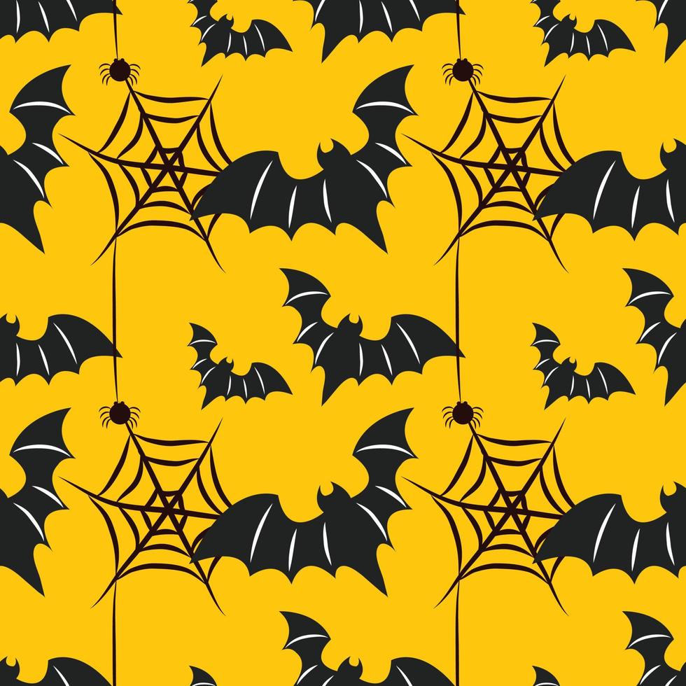 bat seamless pattern design vector