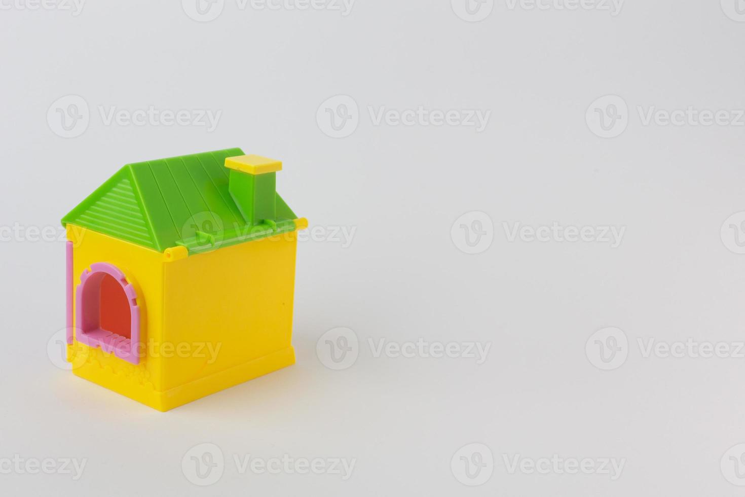 The Home toy on white background close up image. photo