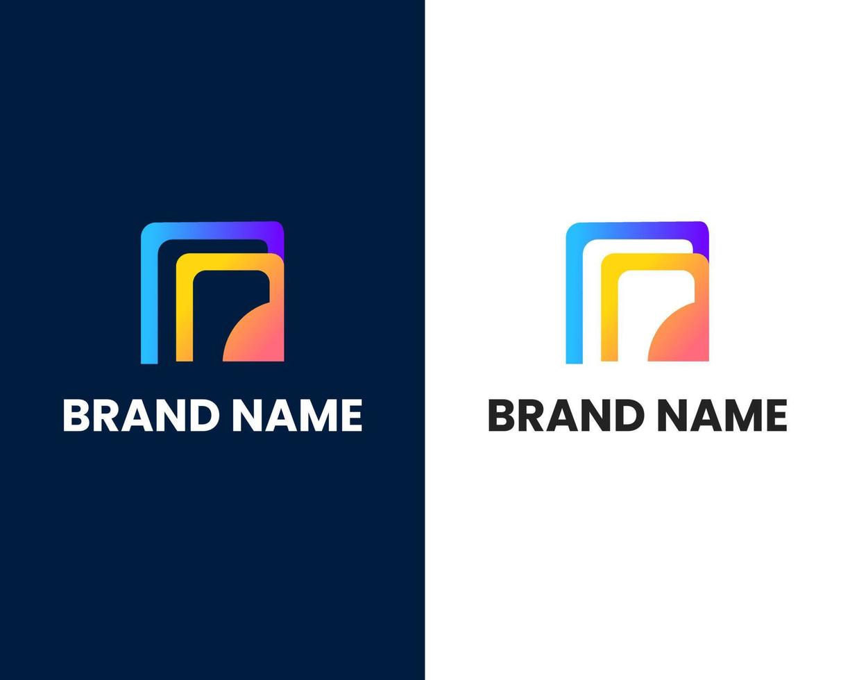 letter r and d modern logo design template vector