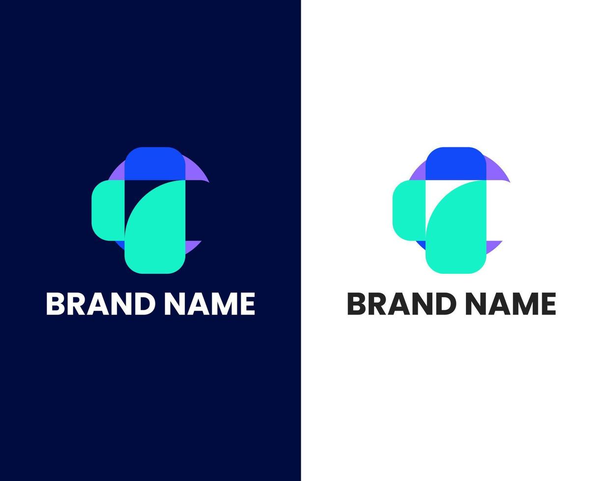 letter c and I logo design template vector