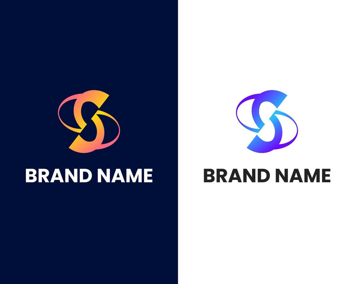 letter s unique modern logo design template vector