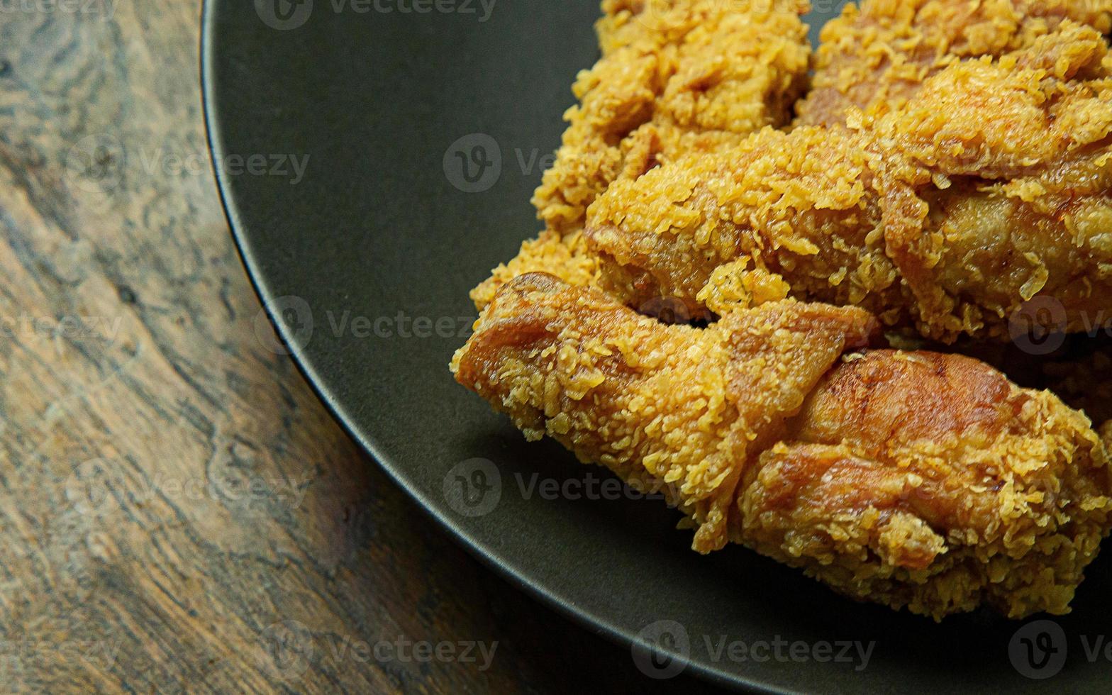 American fried chicken close up image for food content. photo